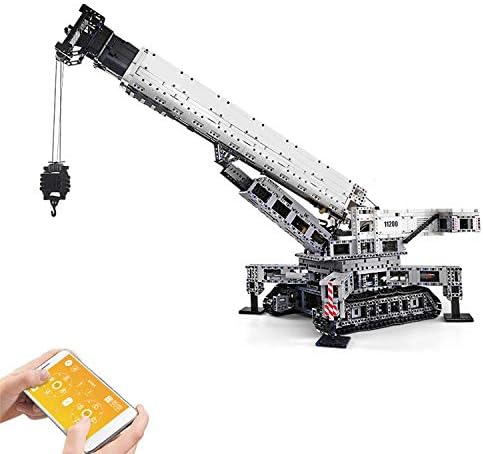 リモコンビルディングブロック電気アプリリモートコントロールクローラクレーン組立ビルブロック男の子と女の子のためのおもちゃ 8年以上の子供たち 4000ピースのための誕生日プレゼント