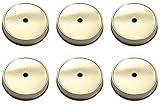 Mason Jar Straw Lids Set of 6 (Regular, Silver)