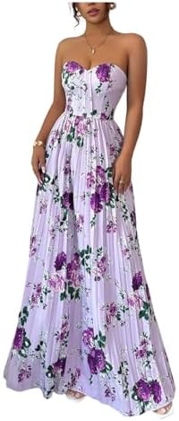 naira floral pleated maxi dress Petal and Pup Women's Naira Pleated Maxi Dress