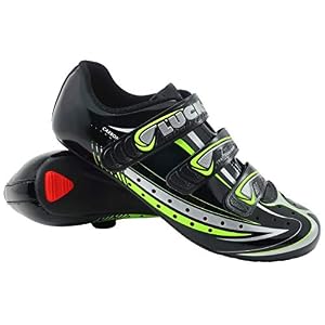 LUCK Mega Road Cycling Shoe with Carbon Sole and Triple Velcro Strap.