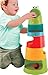 Rainbow Stacker Roll & Swirl Ball Ramp Toddler Toy By Zig Zag Kid - Includes 5 Layers PLUS 3 Large Rolling Balls