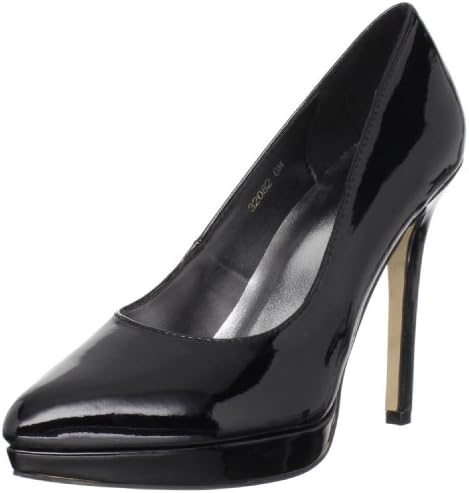 Johnathan Kayne Women's Barbara Platform Pump,Black Patent,5.5 M US