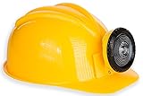 Kangaroo Adult or Kids Adjustable Construction Miner Hard Hat with Light