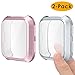 EZCO Screen Protector Case Compatible with Fitbit Versa (2-Pack), Soft TPU Plated Bumper Case All-Around Protective Screen Cover Shell Compatible Versa Smart Watch