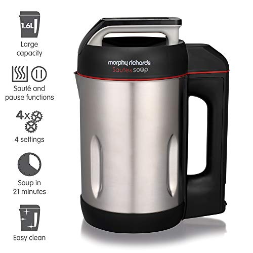 Morphy Richards Saute and Soup Maker 501014 Suppenbereiter aus gebürstetem Edelstahl – Bild 3