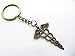 Caduceus Keychain, Medical Caduceus Keychain, Medical Keychain, RN Keychain, Medical Symbol, Medical Caduceus