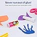 Avery Glue Stick White for Arts and Crafts, Washable, Nontoxic, 0.26 oz. Permanent Glue Stic, 18pk (98001)