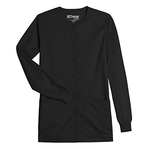 BARCO Women's Jamie Warm Up Jacket - Healthcare Scrub Jacket, 4 Pockets, Snap Front, Polyester/Rayon Blend For Medical, Dental, Vet