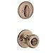Kwikset 690 Tylo Entry Knob and Single Cylinder Deadbolt Combo 6-Pack, Antique Brass
