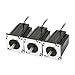 STEPPERONLINE 3PCS 3.1Nm Nema 24 Stepper Motor 3.5A 4-wires 8mm Dual Shaft DIY CNC Mill Router
