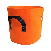 Bootstrap Farmer Grow Bags 7 Gallon, Orange 10 Pack, Colored Fabric Pot for Peppers, Potatoes, Tomatoes and Plants
