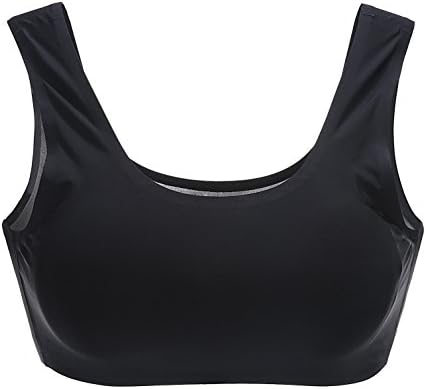 FeelingAngel Women's Basic Stretch Cropped Camisole (one size, Black)