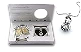 Freshwater Cultured Pearl (5-7mm) in Oyster Set Infinity Rhodium Plated Necklace + Stainless Chain 18
