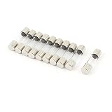 uxcell 10Pcs 250V 0.2A 200mA Quick Fast Blow Glass Fuses Tubes 5mm x 20mm