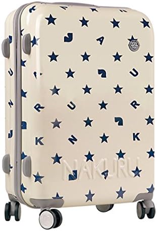 NAKURU ABS+PC Zipper Spinner Wheels Stars Letters Travel Suitcase - 24"