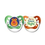 Ulubulu Holiday Pacifier, Christmas Raindeer and Not so Silent Night, 6-18 Months