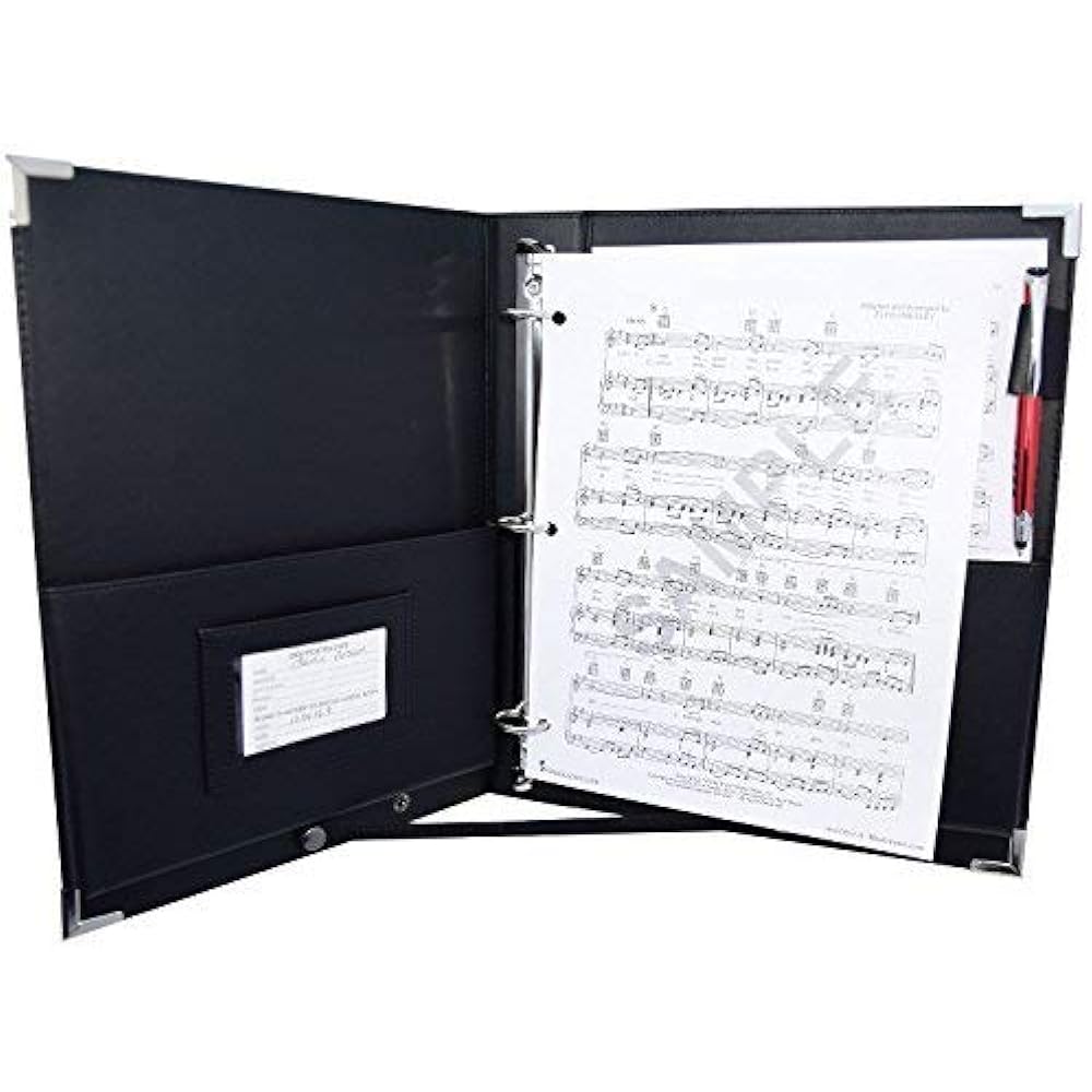 MSP Sheet Music Holder 9.5" X 12" 3 Rings Choir Folder With Hand