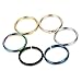 Jstyle 6 Pcs 18-20G 316L Stainless Steel Nose Ring Hoop Cartilage Hoop Septum Piercing 8-10mm