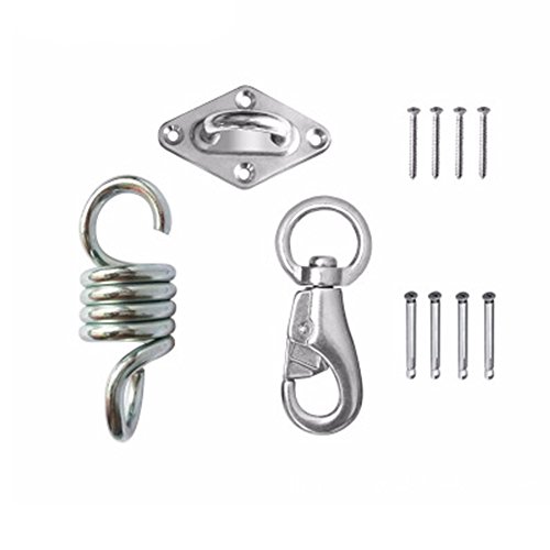700 LB Hammock Hanging Kit Heavy Duty Ceiling Spring Hooks with Steel Wall Anchors for Swing, Chair, Yoga Exercise