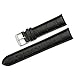 iStrap Leather Watch band Alligator Grain Calfskin Replacement Strap Stainless Steel Buckle Bracelet for Men Women-18mm 19mm 20mm 21mm 22mm 24mm-Black Brown