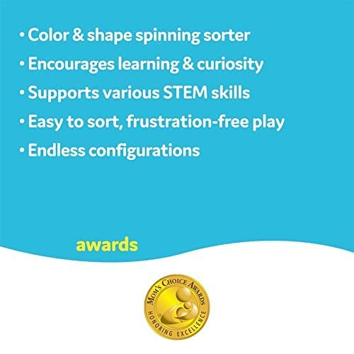 Yookidoo Shape ‘N’ Spin Gear Sorter. A Developmental Activity Toy for Kids Ages 1-3. Toddlers Sortering Game with Multiple Colors and Shapes, That Also Spins.
