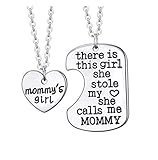 Hemlock Family Love Pendant Necklace Daughter Dad Mother Necklace (Mom)