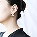18k Yellow Gold Plated Stainless Steel Polished Shiny Tri Color Round Twist Hoop Earrings for Women
