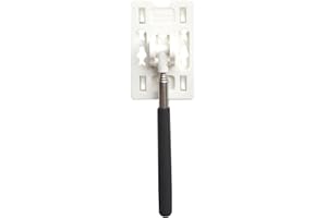 BESPORTBLE Parking Pass Stick Set 2Pcs Extendable Parking Toll Swiping Rod for Easy Car Payment Durable Abs and Stainless Ste