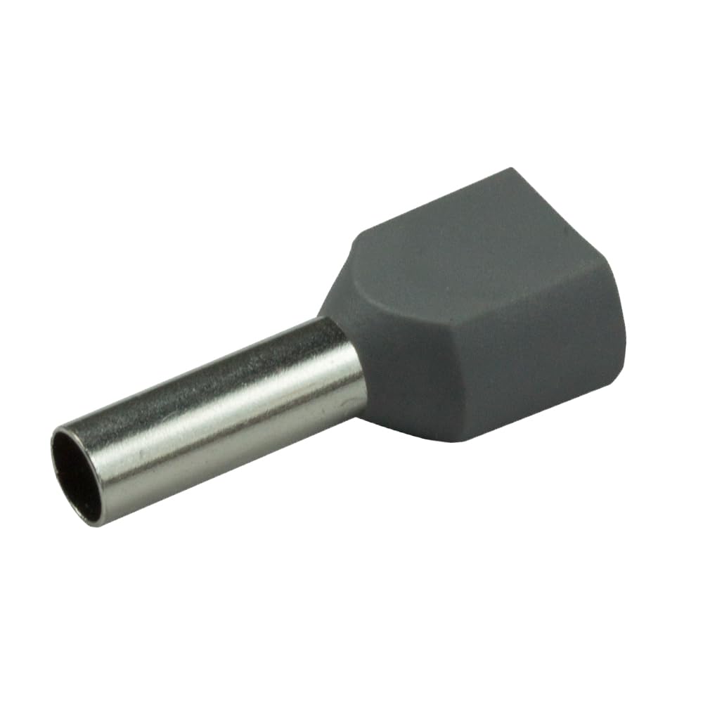 KafTon Twin Cord End Terminals (4.0mm² - Grey)