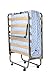 Milliard Super Strong Portable Twin Size Folding Rollaway Bed, with Wooden Slats and Comfortable Foam Mattress