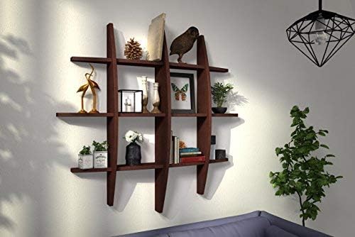 Forzza Judy Wallshelf with 1 Shelf (Mahogany)