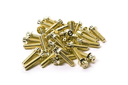 SRR Hardware Gold Split Rand Schrauben M7 x 24 mm – 10.9 HT Stahl für BBS RM oz Rollen