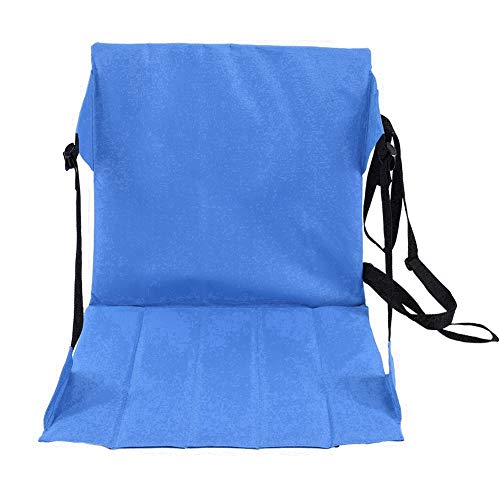 Stadium Seats, Folding Seat Cushion Bleacher Chair Camping Picnic Beach Cushion Seat (Blue)