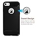 iPhone 7 Case, Full Edge Protective Slim Fit Soft TPU Case Anti-Scratch Shockproof Shell for Apple iPhone 7 (4.7 inch, Black)