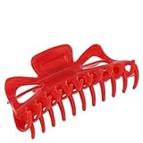 Extra Large Claw Clip Ponytail Hair Holder (Red)
