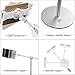 suptek Aluminum Tablet Floor Stand 360° Flexible Height Adjustable Cell Phone Holder Mount for iPad, iPhone, Samsung, Asus and More 4.7-11 inch Devices, Good for Bed, Kitchen, Office