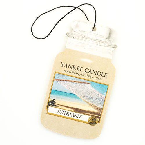 Yankee CandleÂ® Classic Paper Car Jar Hanging Air Freshener Sun & Sand Scent