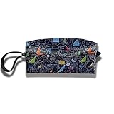 WASPA Handy Cosmetic Pouch Clutch Makeup Bag - Math