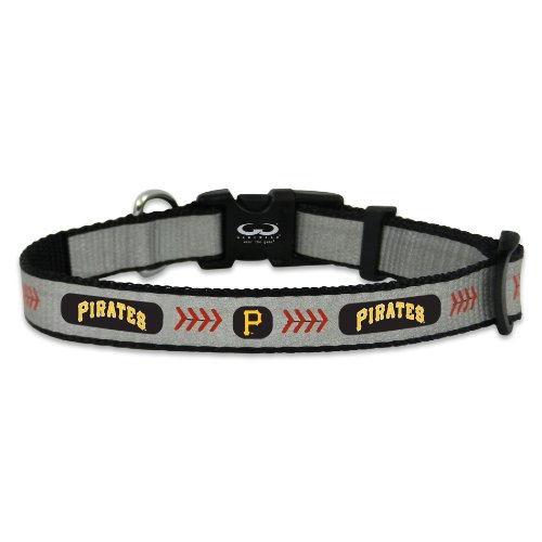 MLB Pittsburg Pirates Baseball Pet Collar, Toy, Reflective