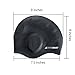 Silicone Swim Cap for Long Hair with Ergonomic Ear Pockets, Ear Plugs and Nose Clip by Start Smart
