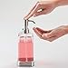 mDesign Soap Dispenser Pump - Clear/Stainless Steel