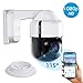 SUNBA 305-D4X PTZ PoE+ 3MP Mini IP Security Camera with Built-in Audio, 4X Optical Zoom, Auto Focus, Human-Shape Detection, Support TF Card, Indoor/Outdoor and Night Vision up to 150ft