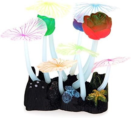 Dioletto Glowing Effect Artificial Plants Décor for Fish Tank Aquarium Ornaments Decorations Peceras y Acuarios Accesorios AQG-5