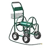 Giantex Garden Hose Reel Cart 4-Wheel Lawn Watering Outdoor Heavy Duty Yard Water Planting