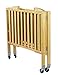 Dream On Me 2-in-1 Folding Birch Portable Crib, Natural , 40x26x38 Inch (Pack of 1)