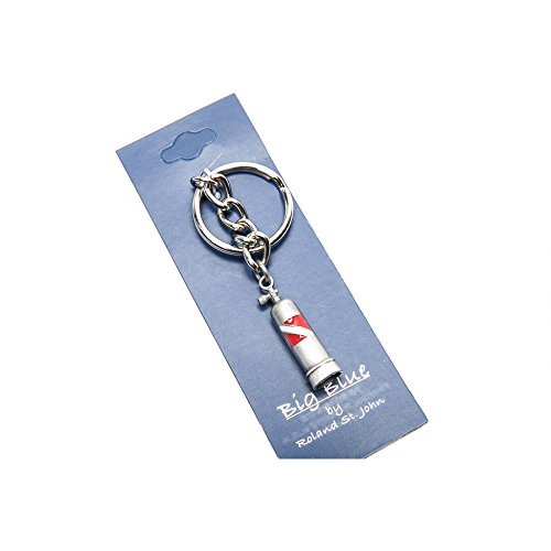 Quality Realistic Life-like Key Chain Scuba Tank w/Dive Flag (Dive Tank with Dive Flag)