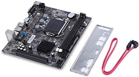 Vinkent High Compatibity H81-1150 Computer Gigabit Ethernet Mainboard Motherboard Core CPU Board DDR3 Support LGA 1150(black)