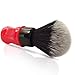 H&S Co. Synthetic Shaving Brush Red and Black