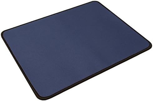 Navy Small Gaming Mouse Pad, Stitched Edges, Speed Silky Smooth Surface - 10.6"x8.6"x0.12"
