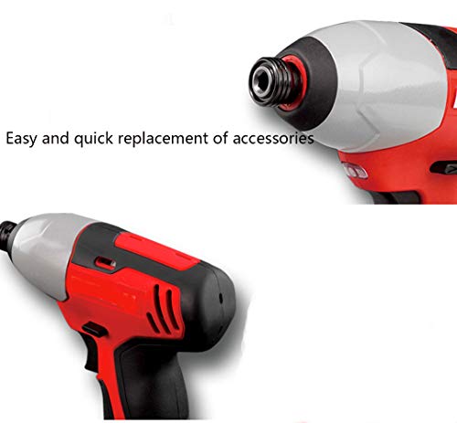 LYzpf Akkuschrauber Bohrschrauber Schlagbohrschrauber Multifunktion Stabil Tragbar Werkzeug Variable Geschwindigkeit… – Bild 6